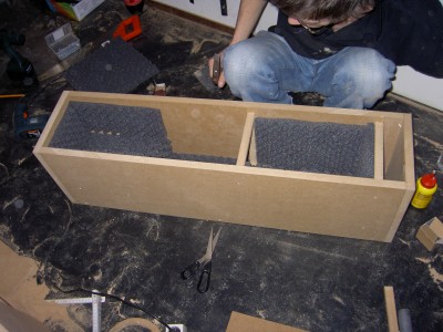 Het bouwen van de oude box.