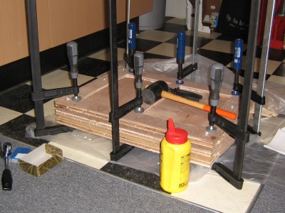 3 van de kleinere tussenplanken....
