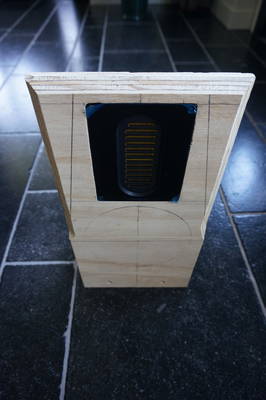 Test front #2 randen afgeschuind