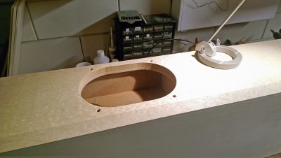 met de schroefgaatjes