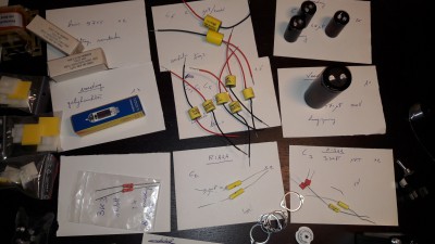 elektro-onderdeeltjes liggen braaf te wachten (al evenveel weken)