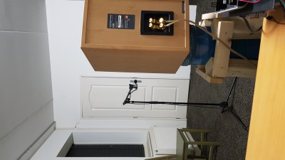 meetopstelling in mijn werkplaats. gebruik in de bovenverdieping ook eens :D