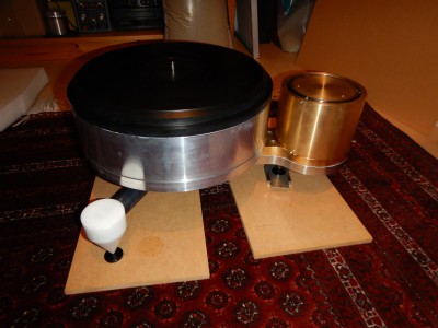 plateau met toonarm-basis = 55 kg