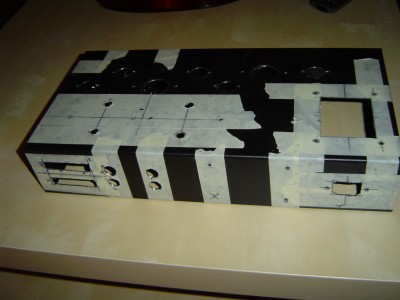 Gaten gezaagd en geboord