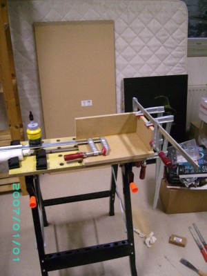Testbox in aanbouw