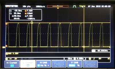 Over 10 Ohm gemeten