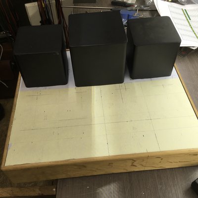 Transformatoren met kappen Vooraanzicht