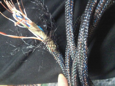 16 paartjes UTP5 in poly sleeve
