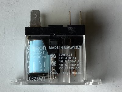 12 volt 40 mA relais 1 x maak