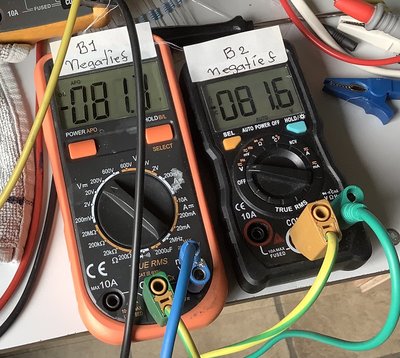 Meter op negatief uit bias atomaat in koude start