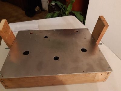 plaat met test frame
