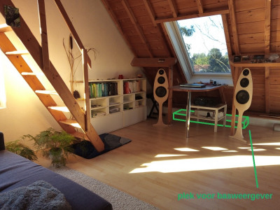 AudioWeergever-1s in zonnige kamer met plek voor basweergever.jpg