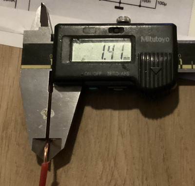 1.4mm koperdraad ECC82 ECC83 voeten