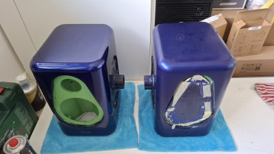 130526 Speaker links na fijn polijsten met nog wat zeer lichte krasjes  speaker rechts p3000 geschuurd.jpeg