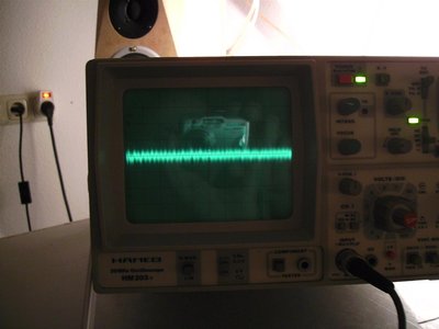 Ruisvloer Philips FR975 receiver, heel netjes slechts 1mV p-p
