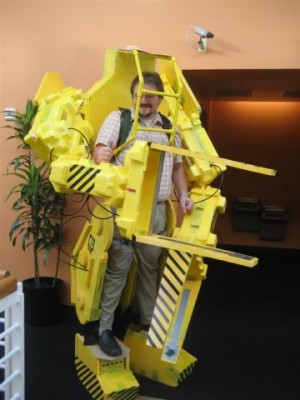 De zelfbouw &amp;quot;power loader&amp;quot;.