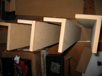 vers gelijmde planken, even controleren of mijn kladjes inderdaad kloppen.
