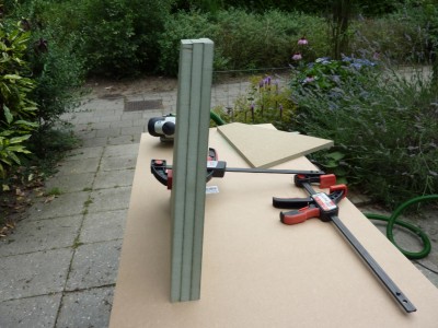 7 graden helling, lijmklem gefixeerd