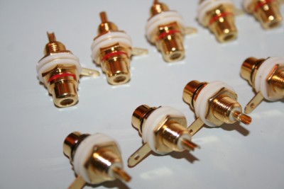 Vergulde RCA connectors