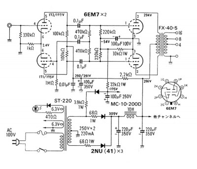 Basis Schema van de versterker