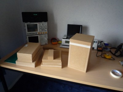 Stapeltje MDF planken