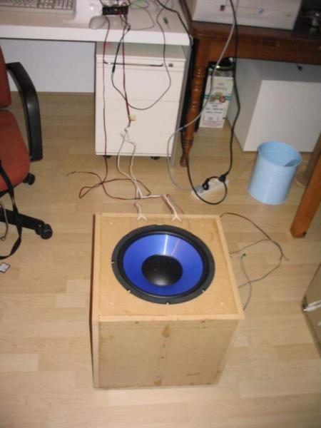 Test opstelling om de nieuwe resonantie freq te bepalen