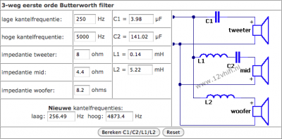 Nieuwe woofer 8.2 ohm