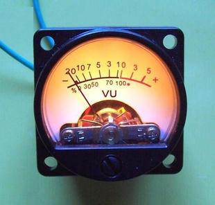 vu meter, vintage look