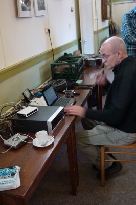 Hans is er natuurlijk weer bij met zijn Squeezebox !