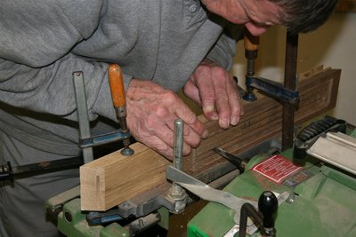 Langgatboormachine voor de achterplaat...