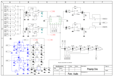 De preamp met volume regeling