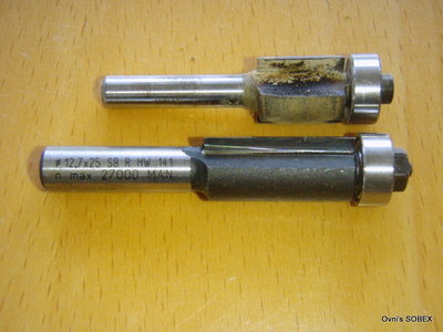 Een nieuwe frees, extra lang zodat platen tot 25mm in één keer kunnen worden gefreesd.
