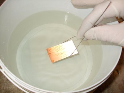 afspoelen in koud water