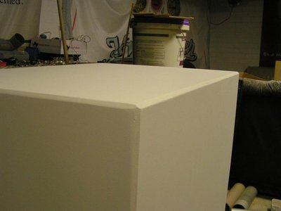 en in de matte witte lak