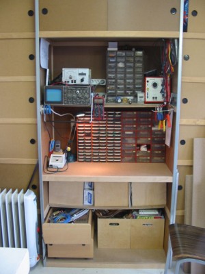 de verbouwde kast.