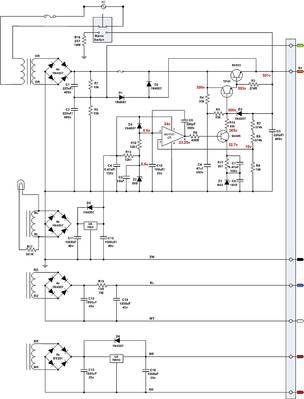 Jadis JP30 Power Supply rework1 with voltages.jpg (78.67 KiB) 826 keer bekeken Jadis JP30 rework 1 met gemeten spanningen