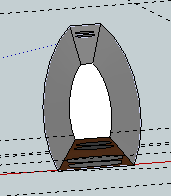 boven aanzicht, 24 cm diep, 12 cm breed