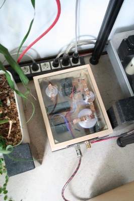 Filter van boven gezien. Sigle wiring + de aansluiting van het navelstreng naar de Soup zelf