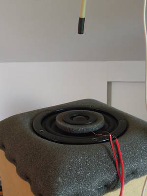 Dit is met de tweeter op halve hoogte (diepte)