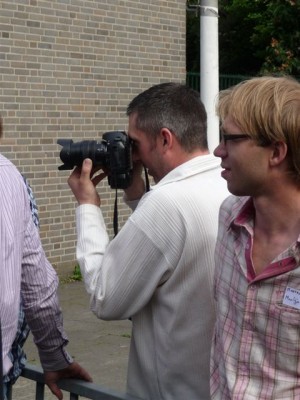 En ook daar worden natuurlijk foto's van gemaakt.