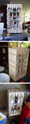 binnenkast, ribben en demping